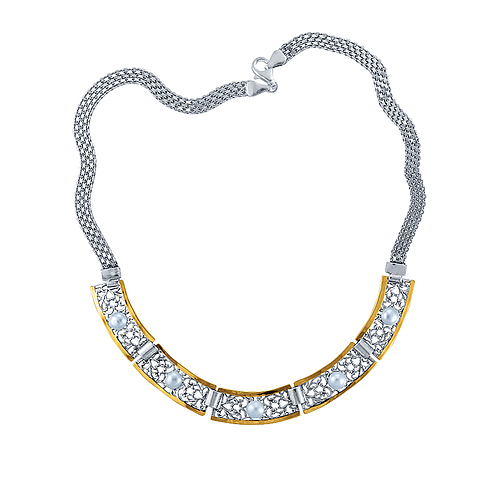 Silver and Gold Necklace