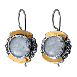 Silver and Gold Earrings