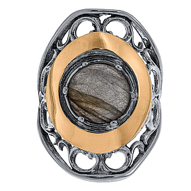 Silver and Gold Ring