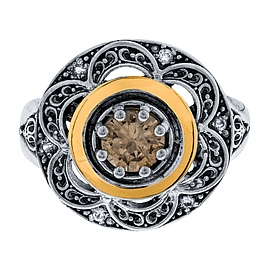 Silver and Gold Ring