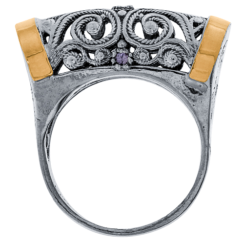 Silver and Gold Ring