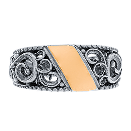 Silver and Gold Ring