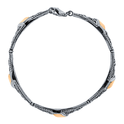 Silver and Gold Bracelet