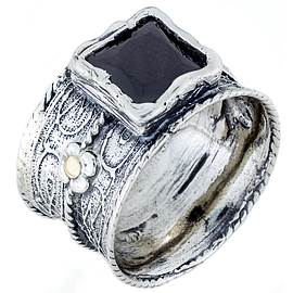 Silver and Gold Ring