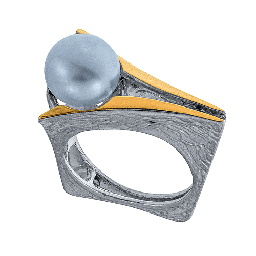 Silver and Gold Ring