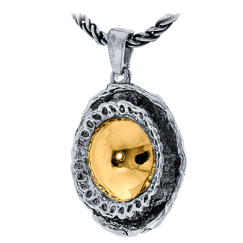 Silver and Gold Pendant 