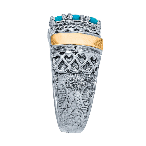 Silver and Gold Ring 