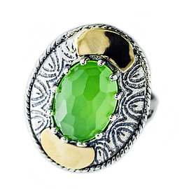 Silver and Gold Ring