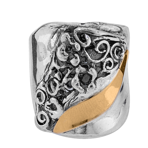 Silver and Gold Ring