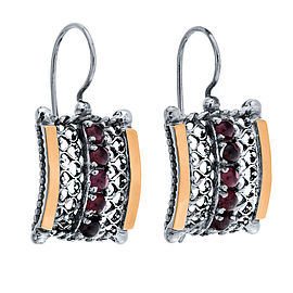 Silver and Gold Earrings 