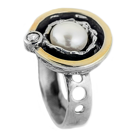 Silver and Gold Ring