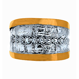 Silver and Gold Ring 