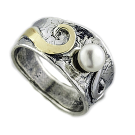 Silver and Gold Ring