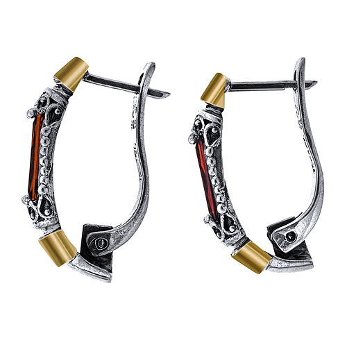 Silver and Gold Earrings