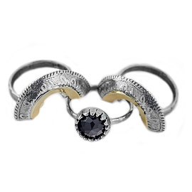 Silver and Gold Ring