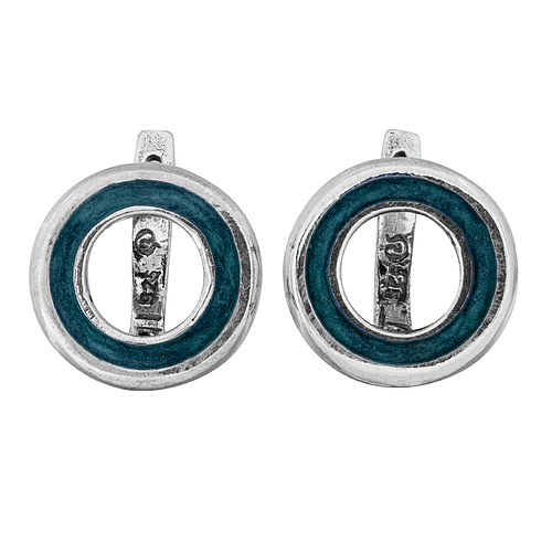 Silver Set with Enamel