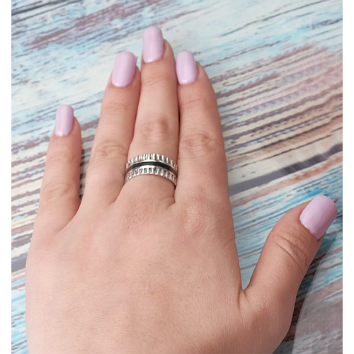 Silver Ring with Enamel