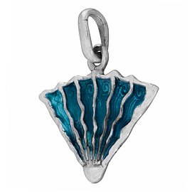 Silver Pendant with Enamel ''Medusa''