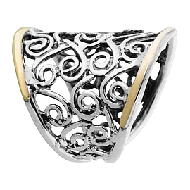 Silver and Gold Ring