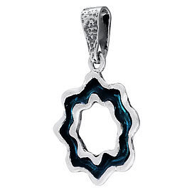 Silver Pendant with Enamel