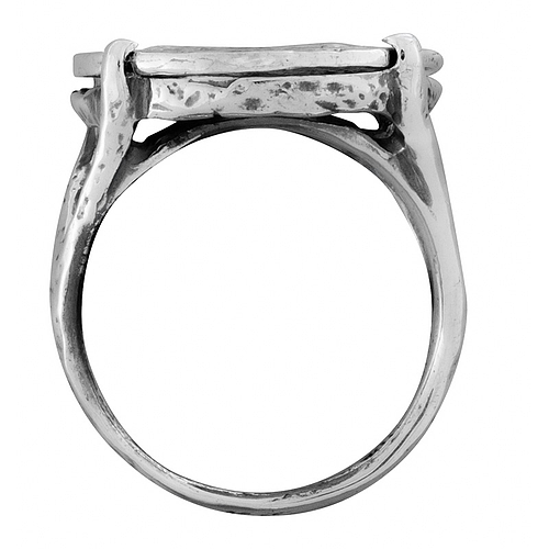 Silver Ring with Gold plating