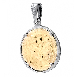 Silver Pendant with gold plating