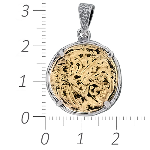 Silver Pendant with gold plating