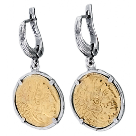 Silver Earrings with gold plating