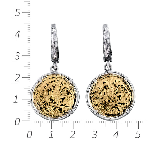 Silver Earrings with gold plating