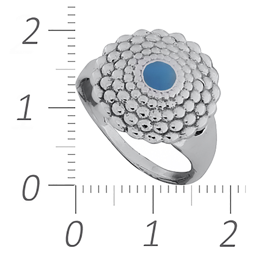 Silver Ring with Enamel