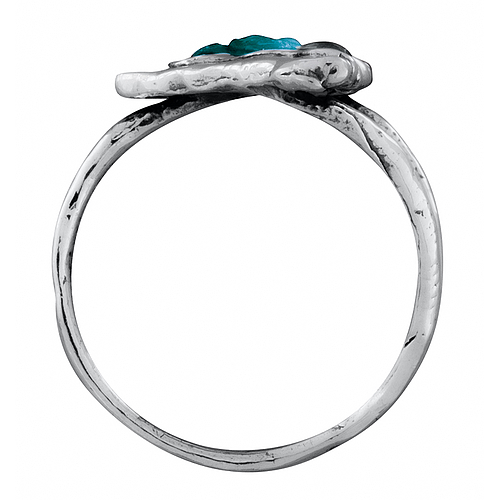 Silver Ring with Enamel