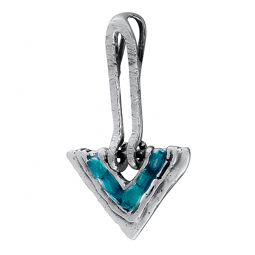 Silver Pendant with Enamel