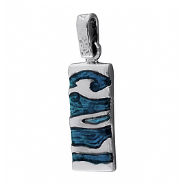 Silver Pendant with Enamel