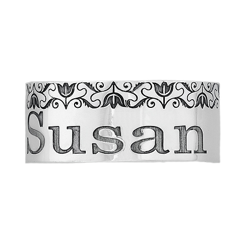 Silver Name Ring