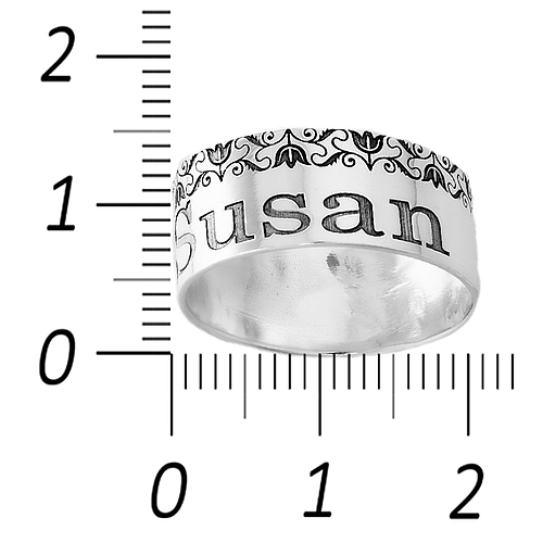 Silver Name Ring