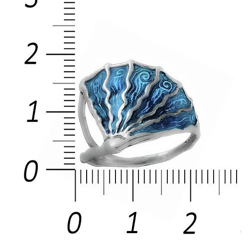 Silver Ring with Enamel ''Medusa''