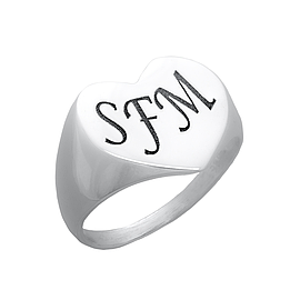 Silver Name Ring