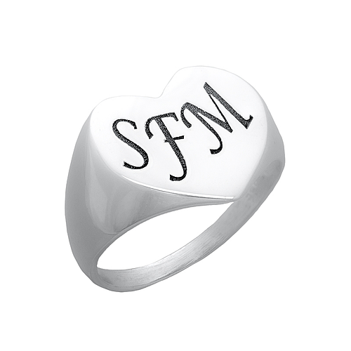 Silver Name Ring