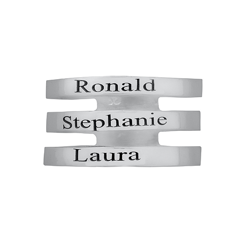 Silver Name Ring