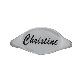 Silver Name Ring 