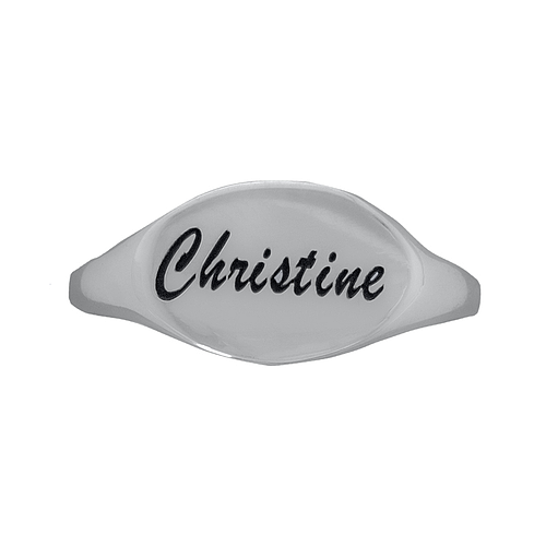 Silver Name Ring