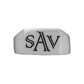 Silver Name Ring