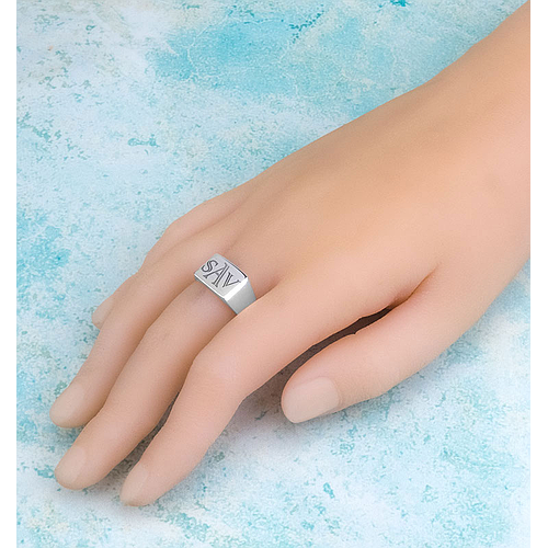 Silver Name Ring