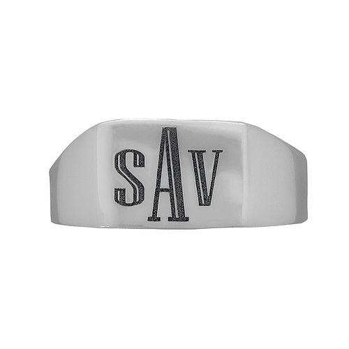 Silver Name Ring