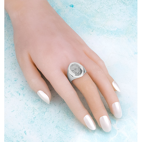 Silver Photo Ring