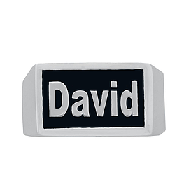 Silver Name Ring