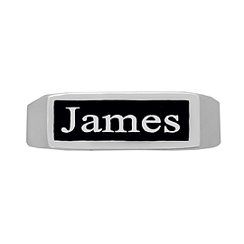 Silver Name Ring