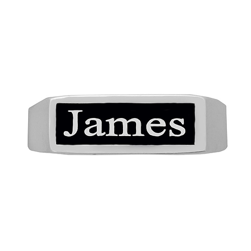 Silver Name Ring