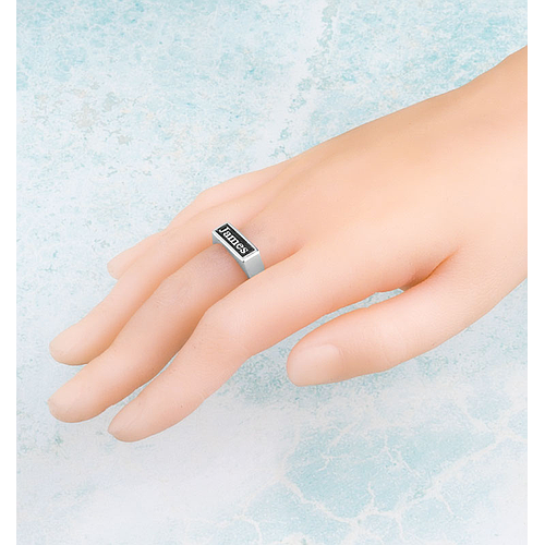 Silver Name Ring