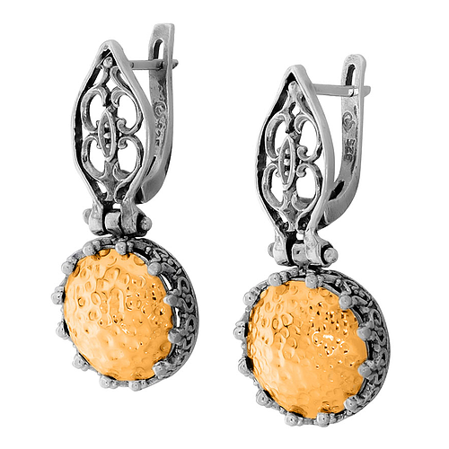 Silver and Gold Earrings